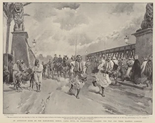 Eine Nachmittagsszene auf der Kasr-en-neel-Brücke, Kairo
